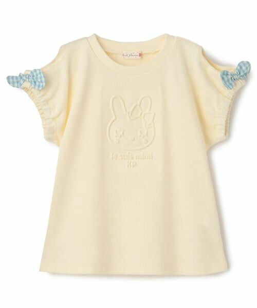 KP / ケーピー Tシャツ | 立体ミミちゃんTシャツ(レモン イエロー)