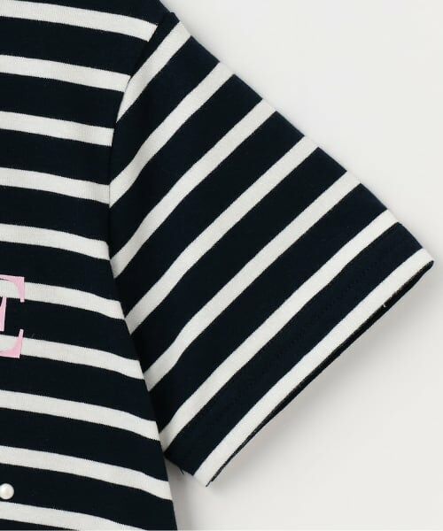 KP / ケーピー Tシャツ | 裾レース パールモチーフ Tシャツ | 詳細3