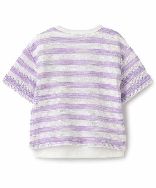 KP / ケーピー Tシャツ | ボーダーメッシュ×ロゴTシャツ セット | 詳細1