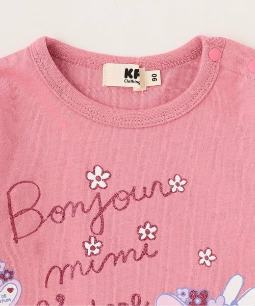 KP / ケーピー Tシャツ | mimiちゃんプリント長袖Tシャツ | 詳細2