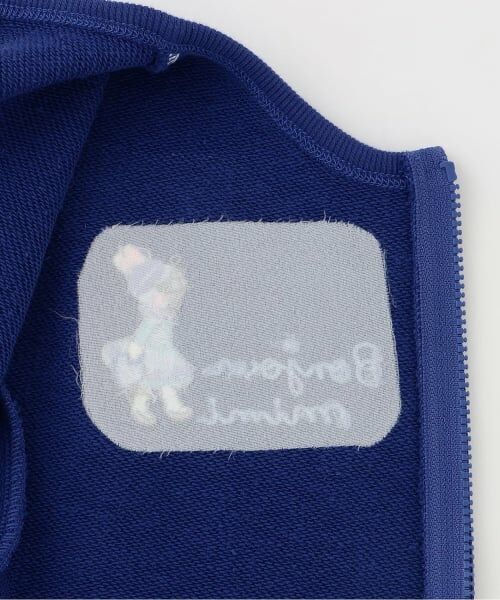 KP / ケーピー カーディガン・ボレロ | mimiちゃん刺しゅう 裏毛ジップアップカーディガン | 詳細3