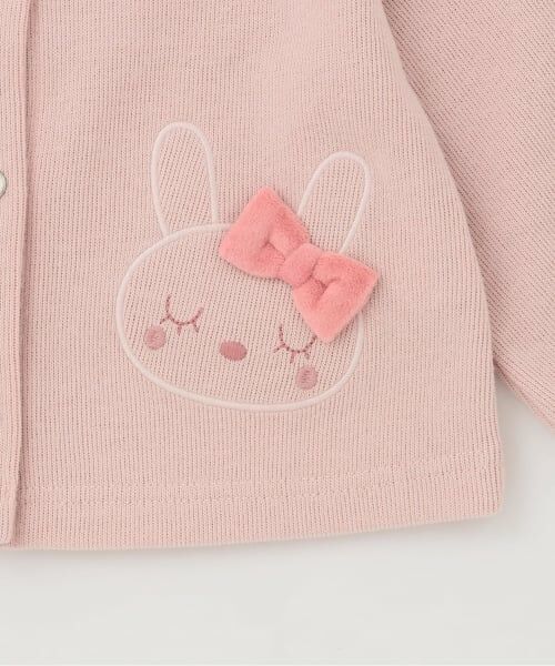 KP / ケーピー カーディガン・ボレロ | mimiちゃんアップリケ ダブルフェイスカーディガン | 詳細4