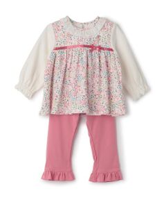 KP / ケーピー ベビー・キッズウエア | 【KP×赤ちゃんの城 コラボ】 フローラルmimiセットアップ