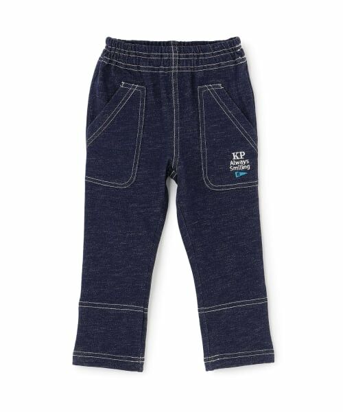 KP / ケーピー その他パンツ | デニム風ニットツイルパンツ（紺）
