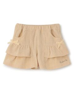 KP / ケーピー ショート・ハーフ・半端丈パンツ | 柔らかラメコーデュロイ キュロット