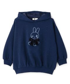 KP / ケーピー パーカー | ビッグリボン うさぎ刺しゅう パーカ