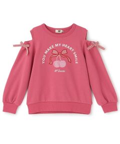 KP / ケーピー スウェット | チェリーグラフィック肩あきトップス
