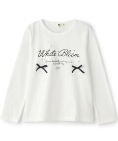KP / ケーピー Tシャツ | 【GOOD PRICE】 リボン付きラインストーン長袖Ｔシャツ