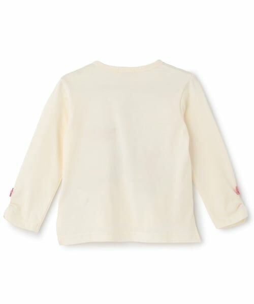 KP / ケーピー Tシャツ | mimiちゃんチェックアップリケ長袖Tシャツ | 詳細1