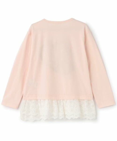KP / ケーピー Tシャツ | 裾レース付きフリルハートモチーフトップス | 詳細1