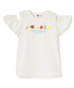 KP / ケーピー Tシャツ | フルーツスパンコール 肩あきＴシャツ