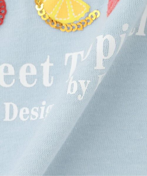 KP / ケーピー Tシャツ | フルーツスパンコール 肩あきTシャツ | 詳細6