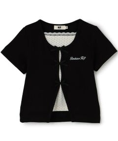 KP / ケーピー Tシャツ | カーディガンレイヤード風 半袖Ｔシャツ