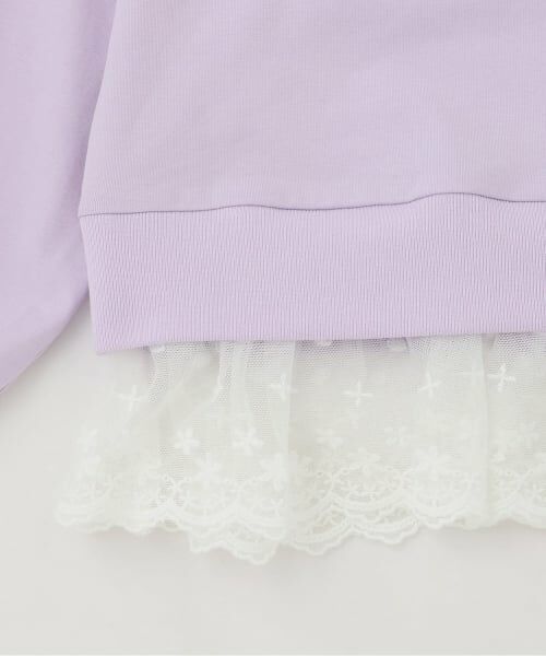 KP / ケーピー Tシャツ | レイヤード風 肩あき 長袖Tシャツ | 詳細5