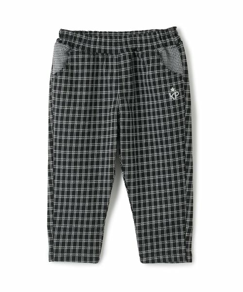 KP / ケーピー その他パンツ | ジャカードチェック パンツ（黒）