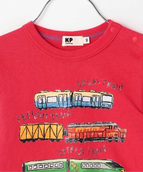 KP / ケーピー Tシャツ | 【GOOD PRICE】 電車プリント長袖Tシャツ | 詳細2