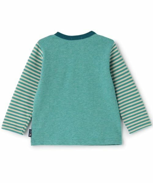 KP / ケーピー Tシャツ | くま編みモチーフ長袖Tシャツ | 詳細1