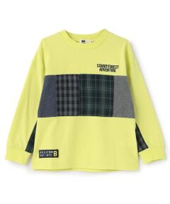 KP / ケーピー Tシャツ | パッチワーク 長袖Ｔシャツ