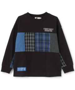 KP / ケーピー Tシャツ | パッチワーク 長袖Ｔシャツ