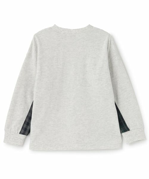 KP / ケーピー Tシャツ | パッチワーク 長袖Tシャツ | 詳細1