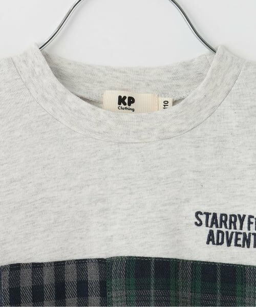 KP / ケーピー Tシャツ | パッチワーク 長袖Tシャツ | 詳細2