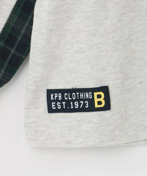 KP / ケーピー Tシャツ | パッチワーク 長袖Tシャツ | 詳細5