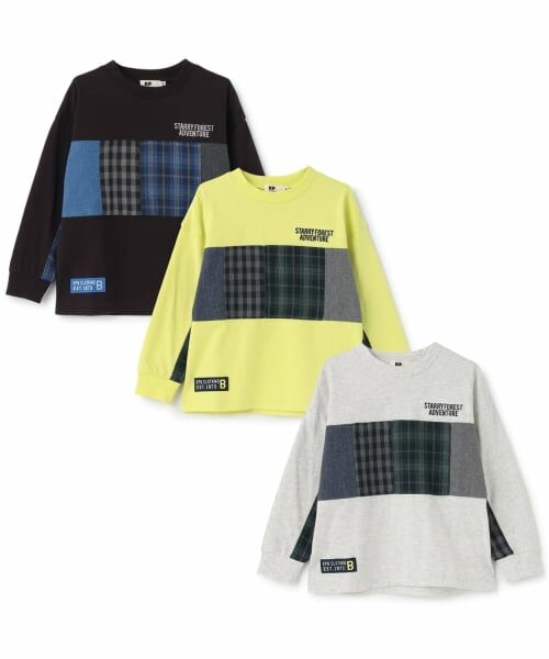 KP / ケーピー Tシャツ | パッチワーク 長袖Tシャツ | 詳細7