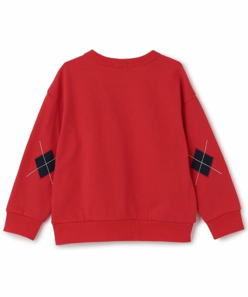 KP / ケーピー Tシャツ | アーガイルエルボーパッチ 長袖Tシャツ | 詳細1