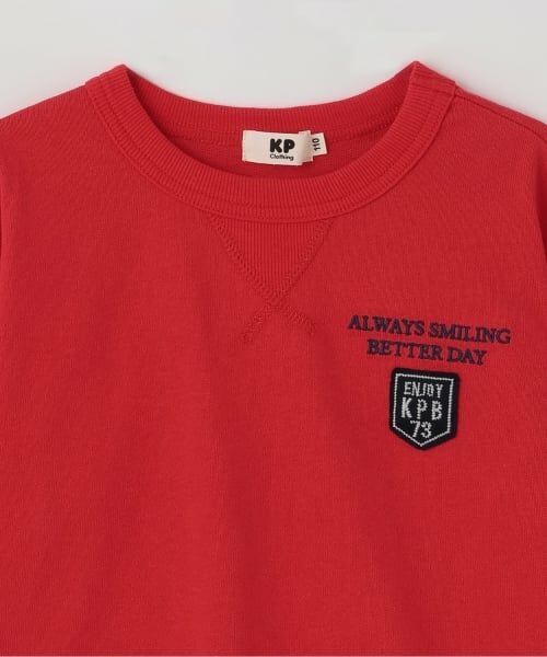 KP / ケーピー Tシャツ | アーガイルエルボーパッチ 長袖Tシャツ | 詳細2
