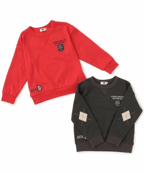 KP / ケーピー Tシャツ | アーガイルエルボーパッチ 長袖Tシャツ | 詳細6