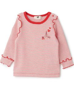 KP / ケーピー Tシャツ | フライスボーダー長袖Ｔシャツ