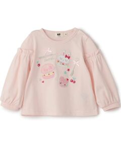 KP / ケーピー Tシャツ | シャカシャカスパンコール入りマカロン 長袖Tシャツ