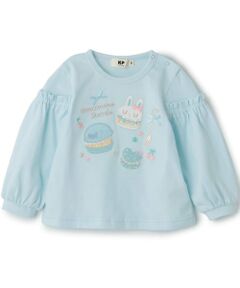 KP / ケーピー Tシャツ | シャカシャカスパンコール入りマカロン 長袖Tシャツ
