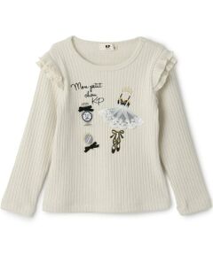 KP / ケーピー Tシャツ | ラメリブテレコ 長袖Ｔシャツ
