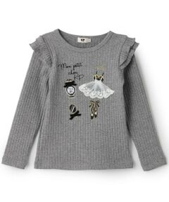 KP / ケーピー Tシャツ | ラメリブテレコ 長袖Ｔシャツ