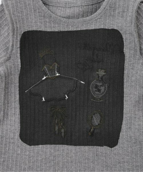 KP / ケーピー Tシャツ | ラメリブテレコ 長袖Tシャツ | 詳細5