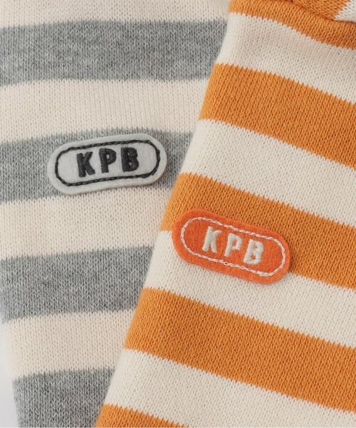 KP / ケーピー スウェット | くま編みモチーフ ボーダートレーナー | 詳細5