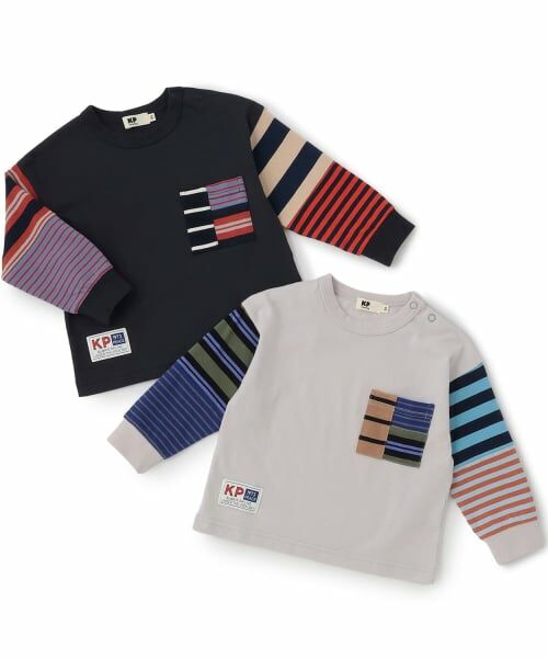 KP / ケーピー Tシャツ | 天竺×天竺ボーダー 長袖Tシャツ | 詳細10