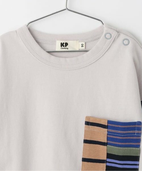 KP / ケーピー Tシャツ | 天竺×天竺ボーダー 長袖Tシャツ | 詳細2