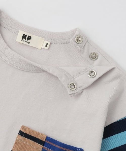 KP / ケーピー Tシャツ | 天竺×天竺ボーダー 長袖Tシャツ | 詳細3