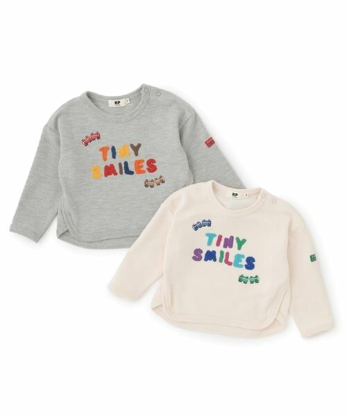 KP / ケーピー Tシャツ | カラフルロゴ 電車刺しゅう 長袖Tシャツ | 詳細4