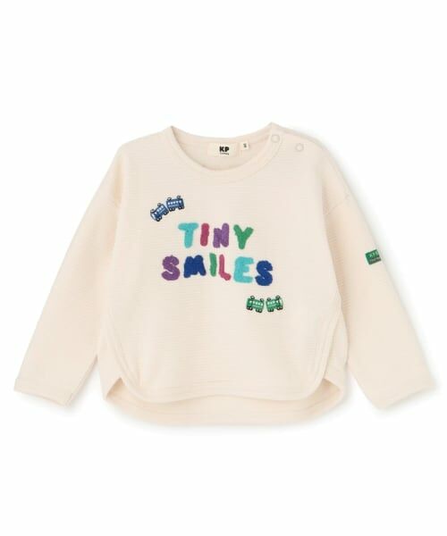 KP / ケーピー Tシャツ | カラフルロゴ 電車刺しゅう 長袖Tシャツ | 詳細5