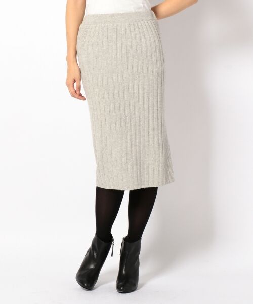 セール W Visタックニット タイトスカート ミニ ひざ丈スカート 組曲 クミキョク ファッション通販 タカシマヤファッションスクエア