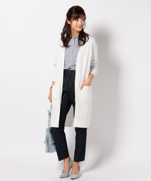 セール 洗える コットンベーシック ロングカーディガン カーディガン ボレロ 組曲 クミキョク ファッション通販 タカシマヤファッション スクエア