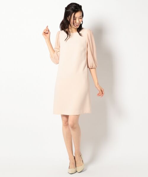 セール ストライプフラワーパネルレース ワンピース ドレス 組曲 クミキョク ファッション通販 タカシマヤファッションスクエア