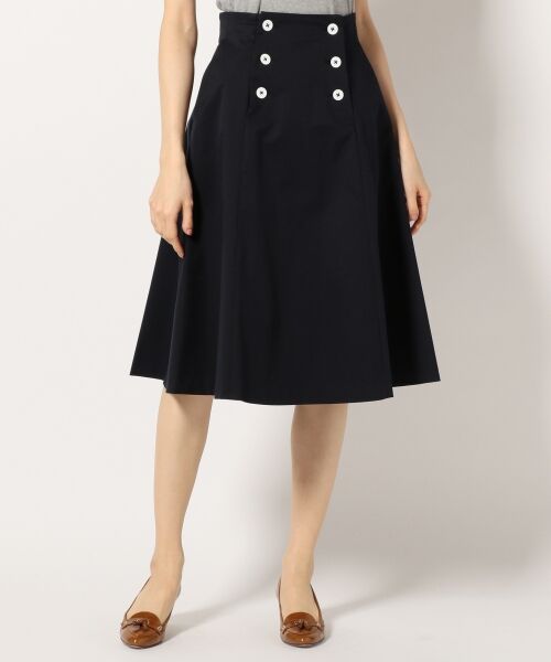 セール 小倉優子さん番組着用 洗える C Lyoギャバストレッチ マリンスカート ミニ ひざ丈スカート 組曲 クミキョク ファッション通販 タカシマヤファッションスクエア