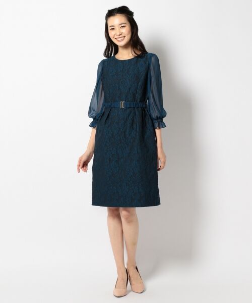 セール 結婚式やパーティーに フラワーjqコンビシフォン ドレス ドレス 組曲 クミキョク ファッション通販 タカシマヤファッションスクエア