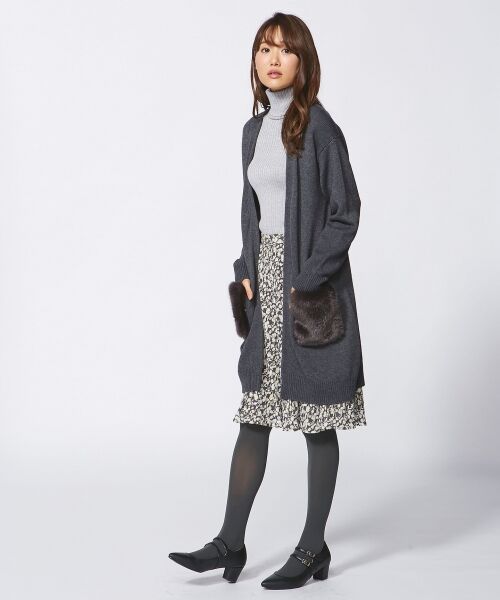 セール ファーアクセント カーディガン カーディガン ボレロ 組曲 クミキョク ファッション通販 タカシマヤファッションスクエア