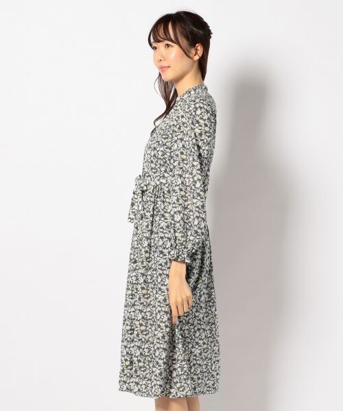 セール 洗える ペチコートワンピース付 クラシックプリント ワンピース ミニ丈 ひざ丈ワンピース 組曲 クミキョク ファッション通販 タカシマヤファッションスクエア