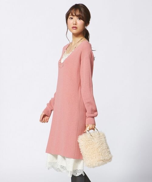 セール 洗える ペチワンピース付 レースコンビ ワンピース ロング マキシ丈ワンピース 組曲 クミキョク ファッション通販 タカシマヤファッションスクエア